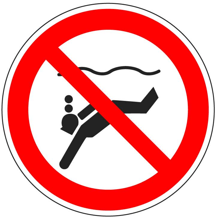 P051 - Verboden te diepzee duiken